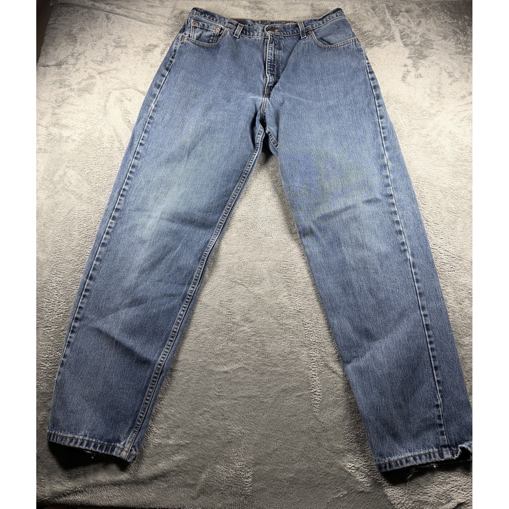 Vtg 90s Levi's 561 Women's Jeans Tagged 16 MED Blue Straight Distressed USA